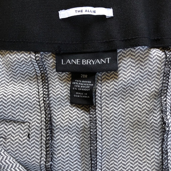 Lane Bryant 28R ‘Allie’ boot pant metallic chevron - Picture 9 of 10